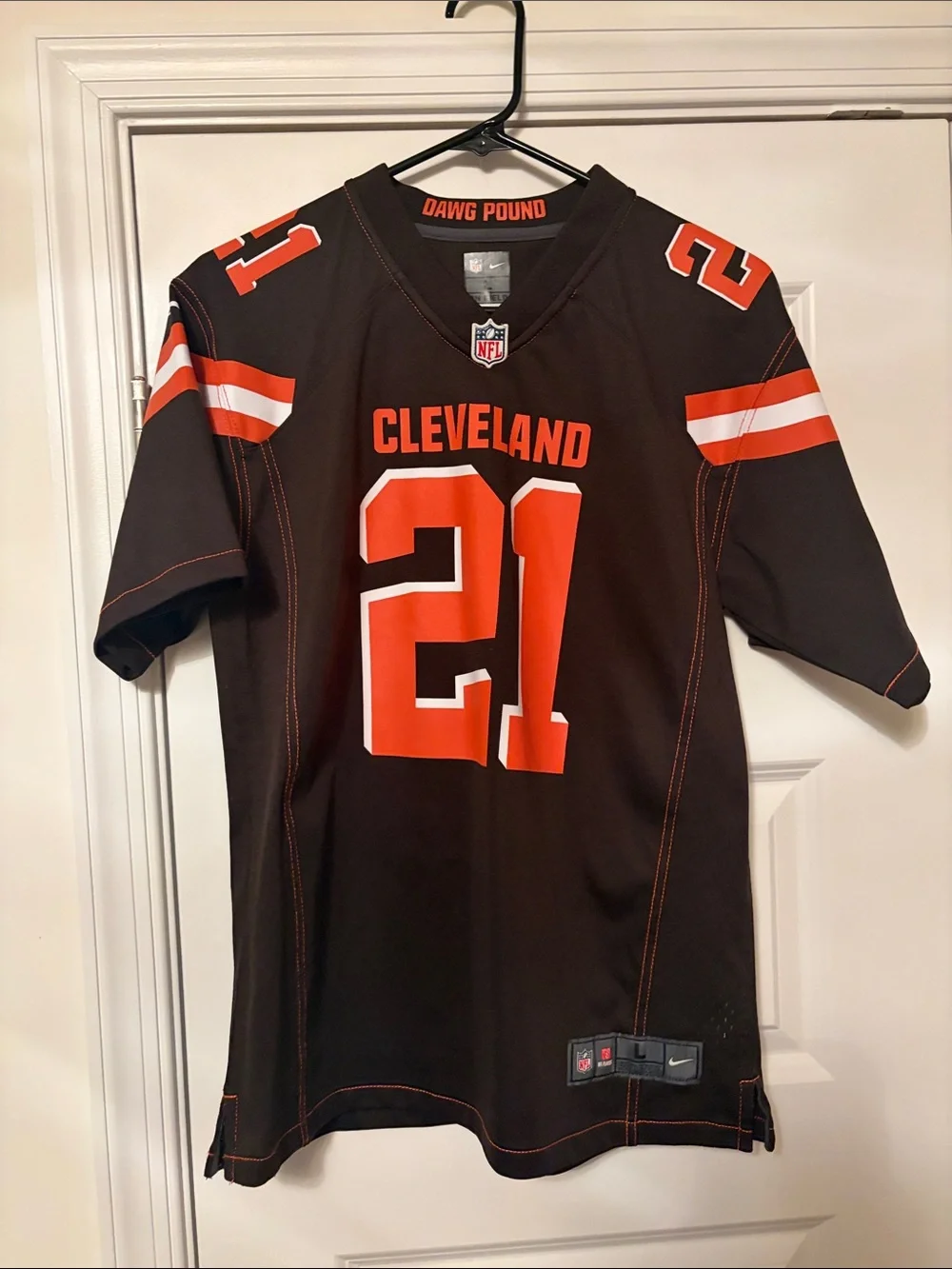 Denzel Ward Cleveland Kids' Football Jersey - Brown & Orange #21